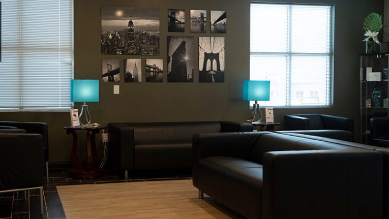 waiting area of Center for Facial & Oral Surgery